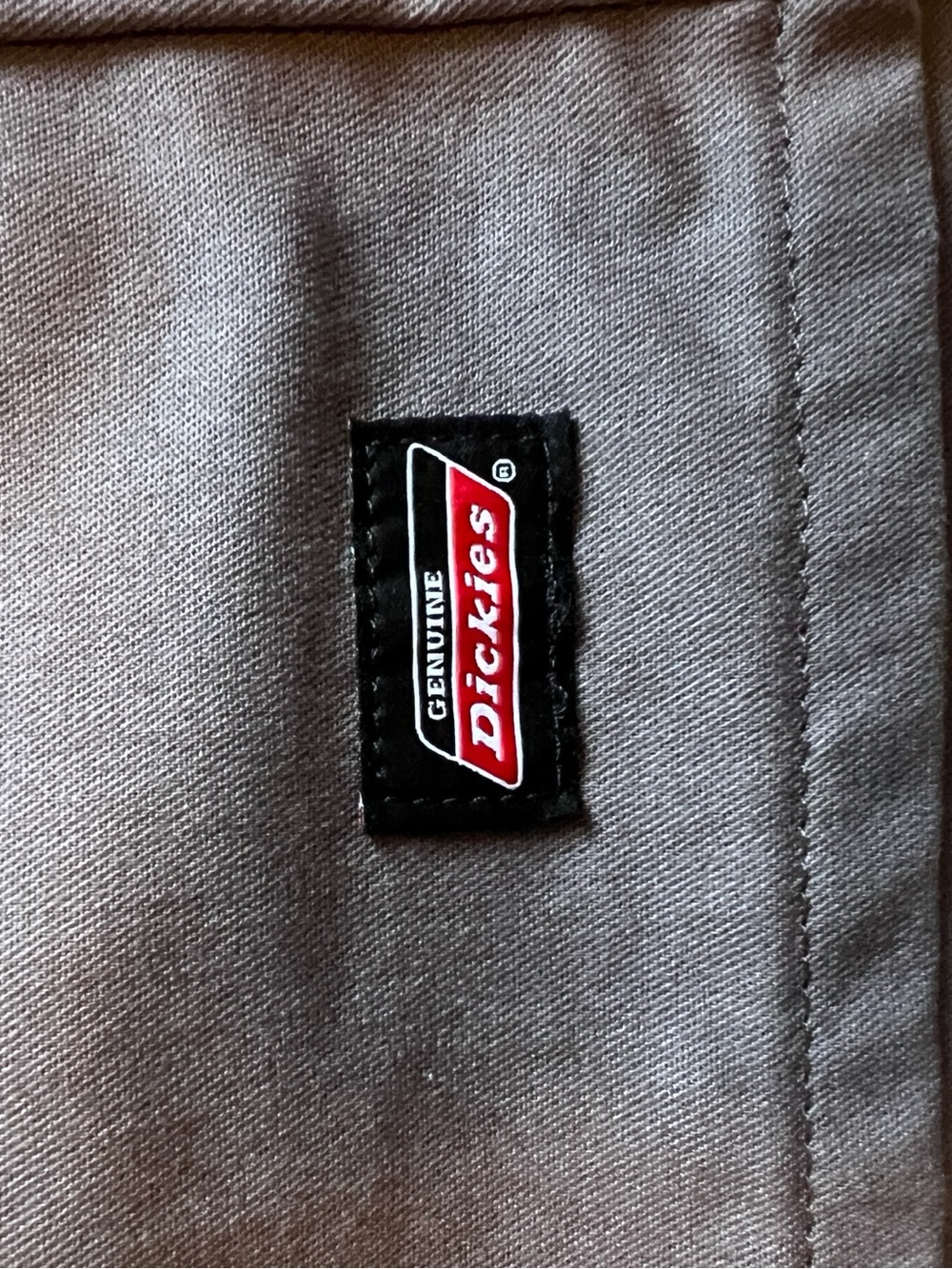 Dickies Workwear Shorts in Gray with Red Logo - Picture 2 of 6